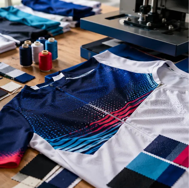Sélection de tissus et de matières pour créer des tenues sportives personnalisées