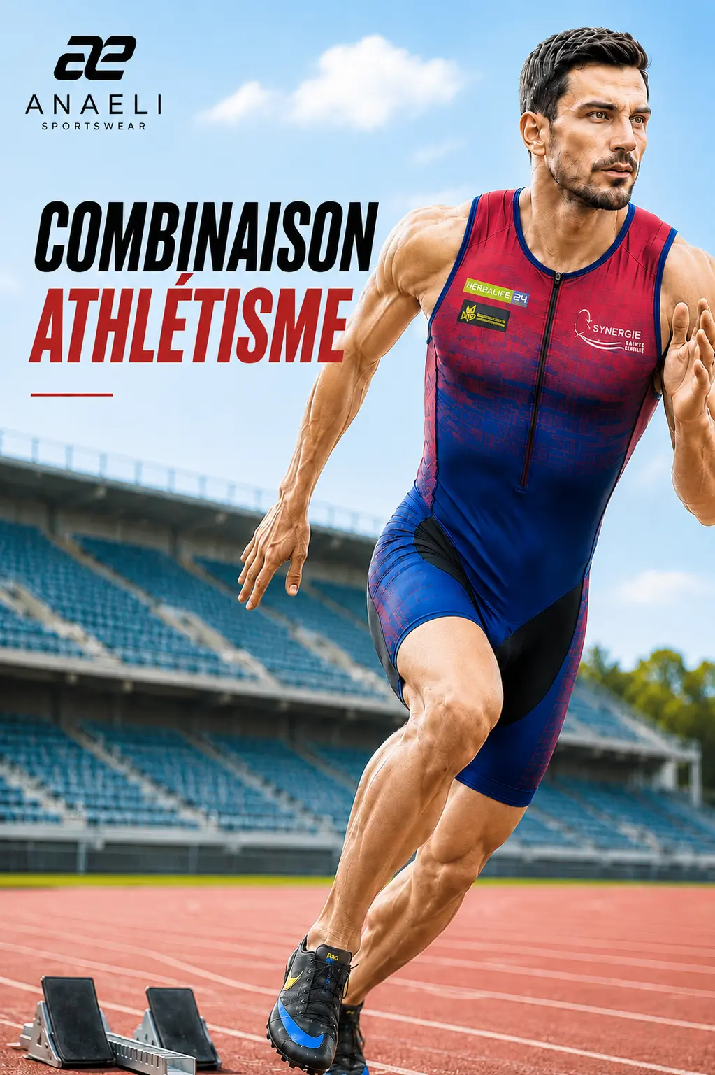 Combinaison d’athlétisme personnalisée