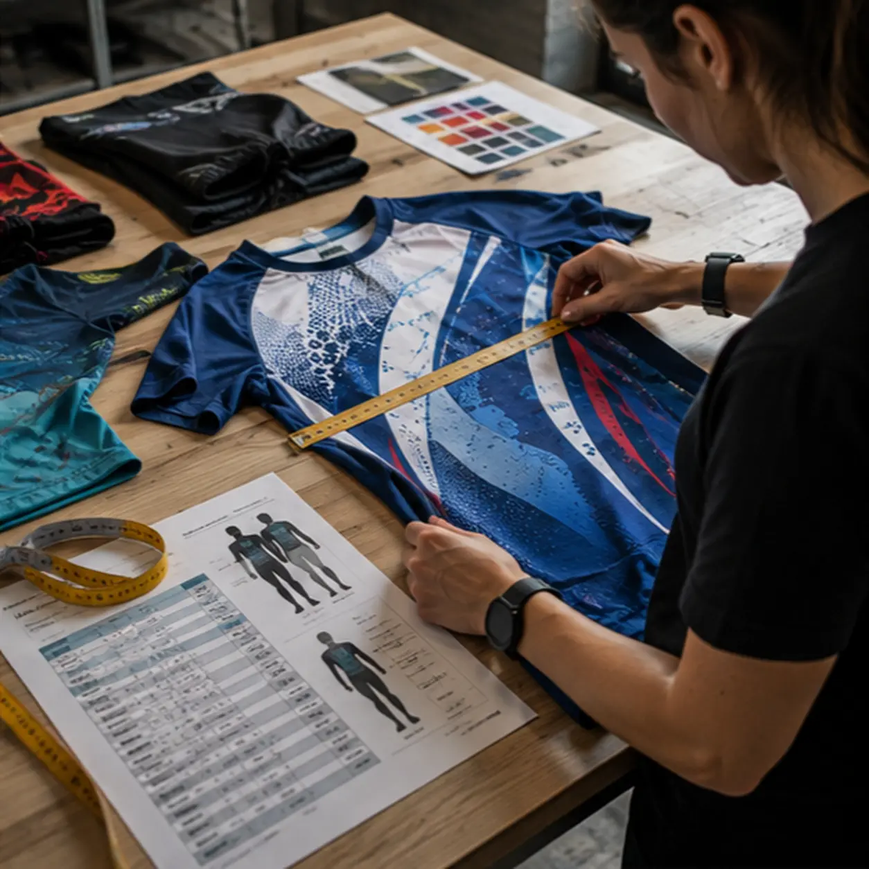 Guide pour choisir la bonne taille de vos vêtements de sport personnalisés