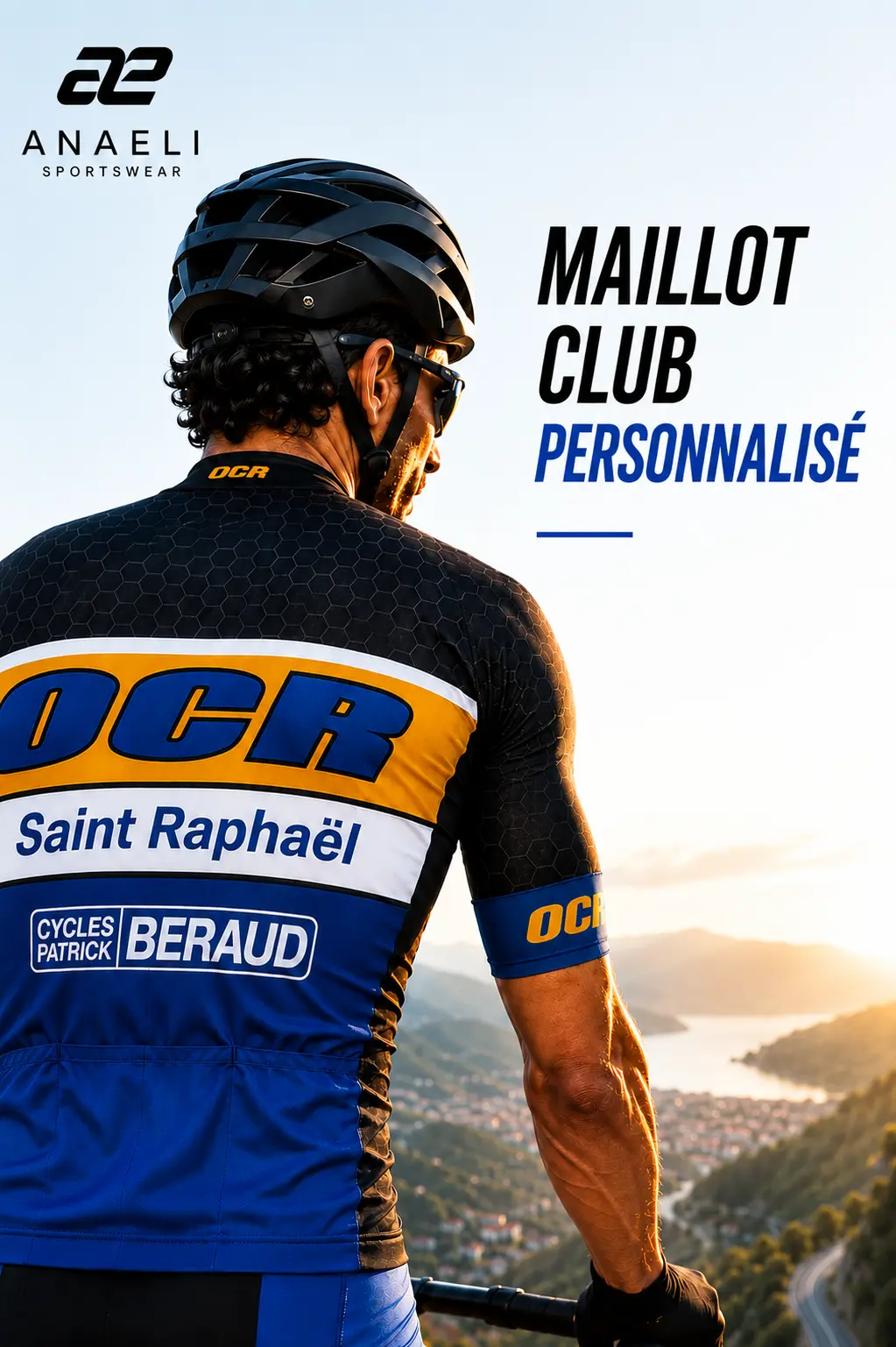 Maillot de club de cyclisme personnalisé