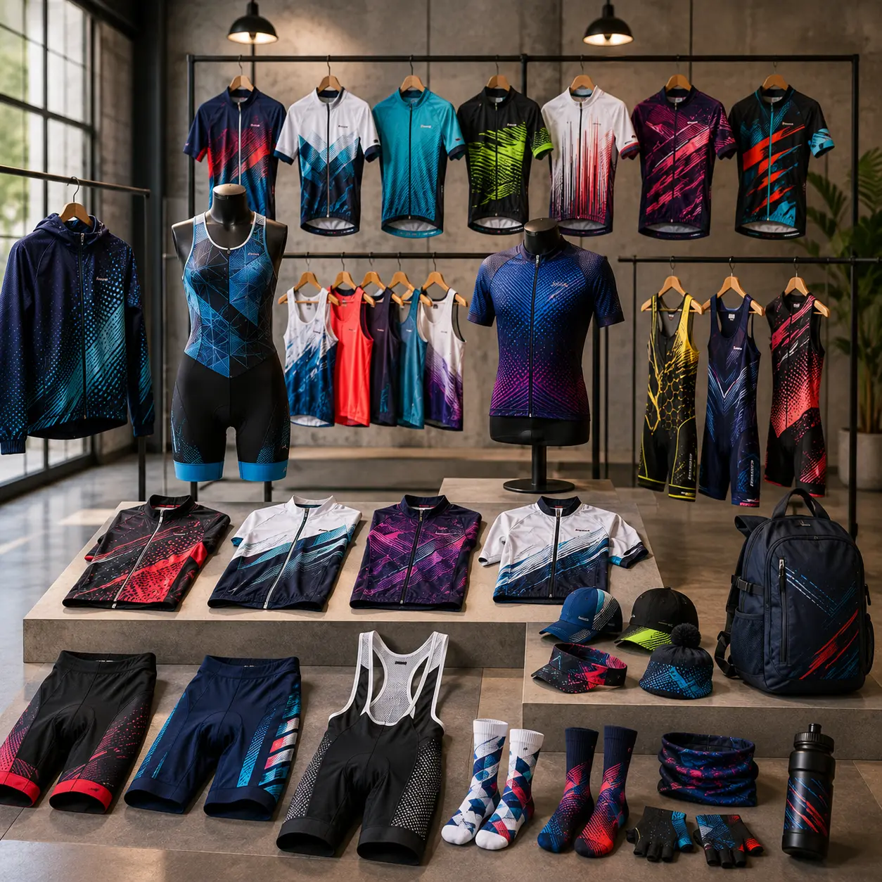 Collection de tenues et d’accessoires de sport réalisés par ANAELI