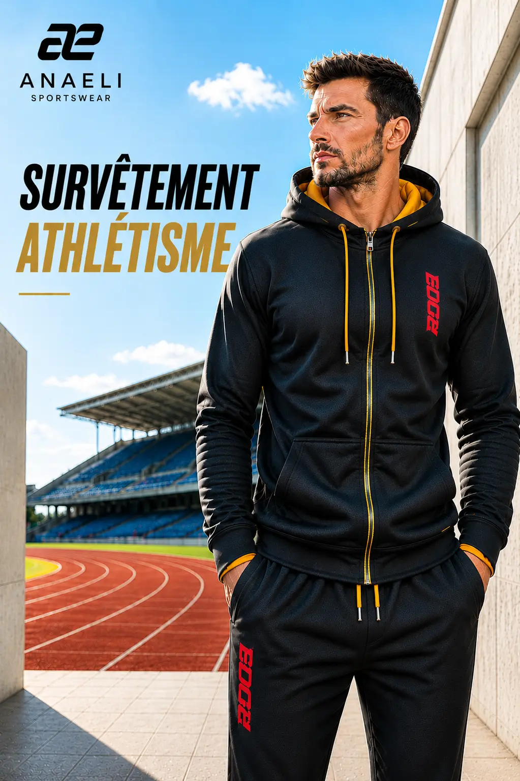 Survêtement d’athlétisme personnalisé